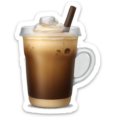 Ice coffee sticker
