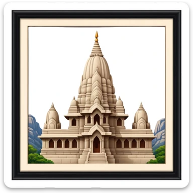 a girnar ji temple situated in india  sticker