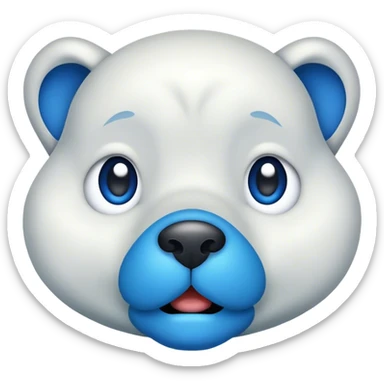 blue nose but just show the nose nothing else sticker