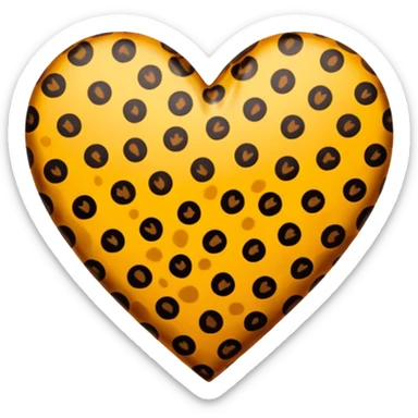 Un cuore leopardato sticker