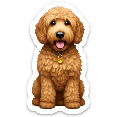 Golden doodle brown  sticker