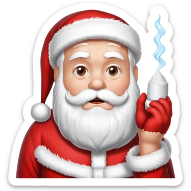 Santa doing cocaine  sticker