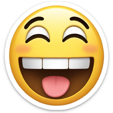 Happy face sticker