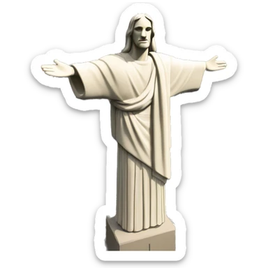 christ the redeemer statue. Not the one in Rio de Janeiro but the one in Maratea (Italy) sticker