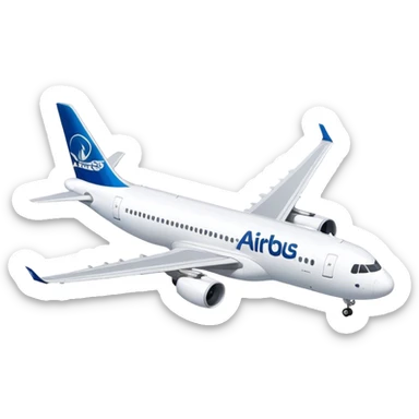 Airbus A320 - Airbus (Model Year: 2022) (Iconic colour: White) sticker