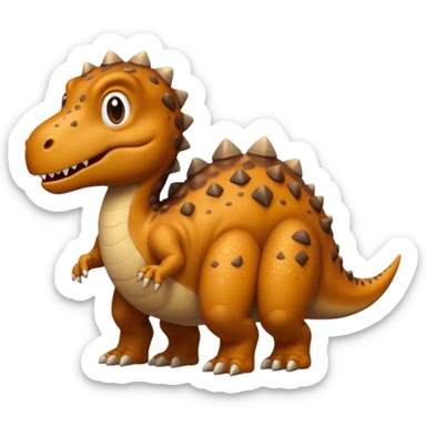 Dino pooping sticker