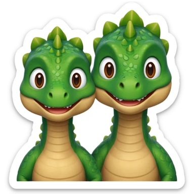 Dinosaur in love sticker
