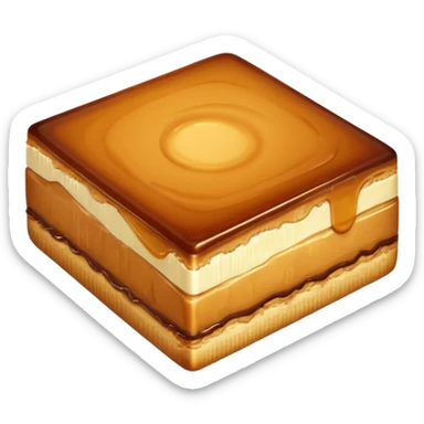 caramel slice sticker