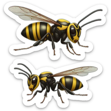 wasp vs antman sticker