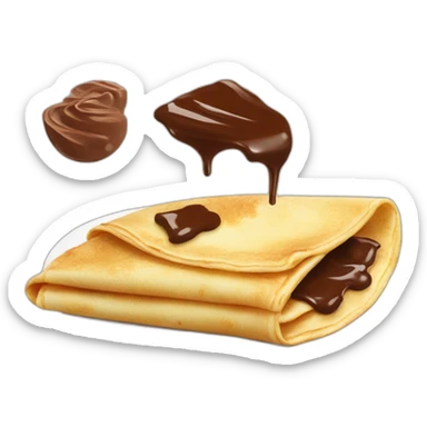 French crêpe with nutella sticker