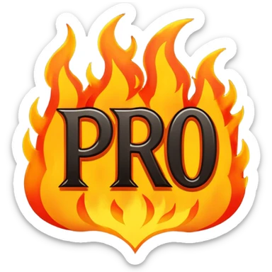 Can you make a banner that says PYRO in gothic letters, the letters should also be on fire  sticker