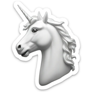 unicorn embossed with sigma sticker