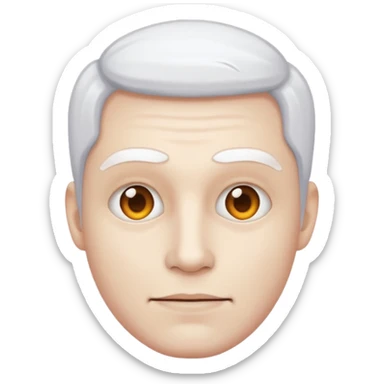 un hombre color piel blanco sticker