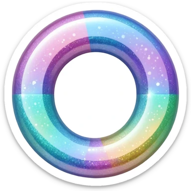 Glitter White Infinite sticker