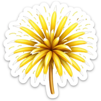 fireworks yellow sticker