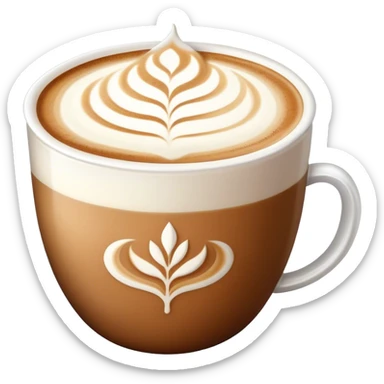 Chai latte art sticker