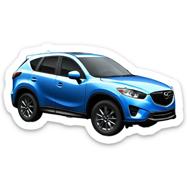 mazda cx5 2024 blue with black rims flat shading sticker