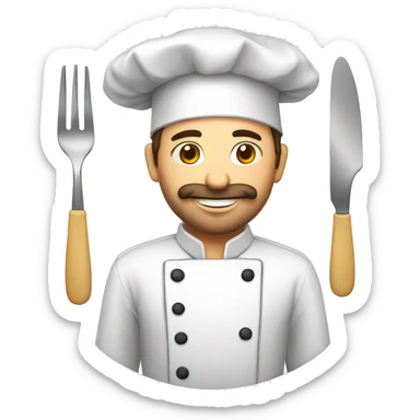 Spanish chef's plate sticker