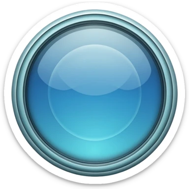 glass window circle sticker