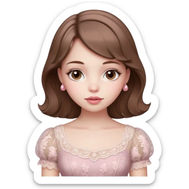 coquette girl sticker