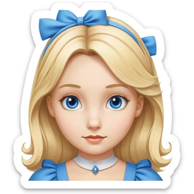 Alice from Alice in Wonderland sticker