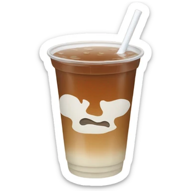 Brown tea boba  sticker