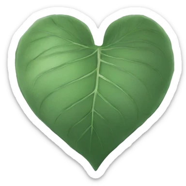 Eucalyptus green heart sticker
