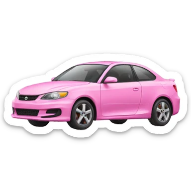 Pink car sticker