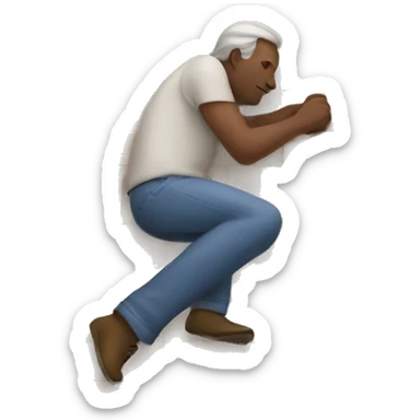 Man laying tiles  sticker