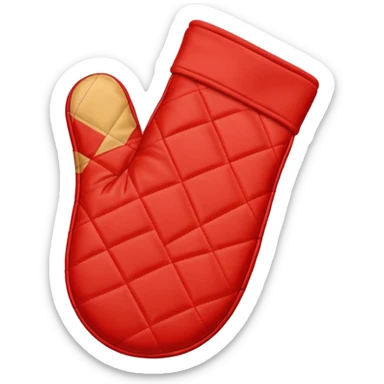 A baking mitten sticker