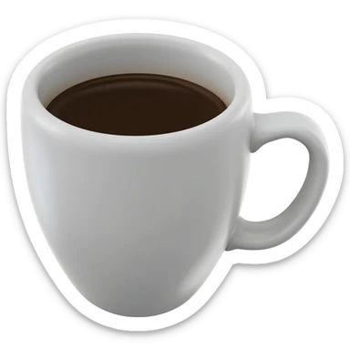 Hyperrealistic 3d rendering coquette aesthetic style detailed coffee mug sticker