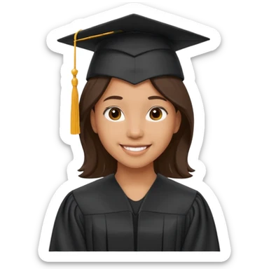 Bird graduate college sticker