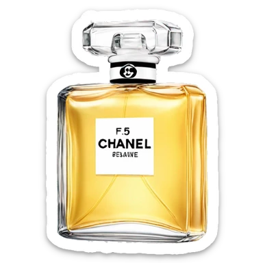 chanel number 5 perfume clear bottle sticker