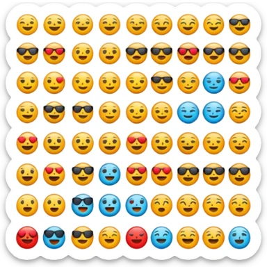 genera un emoji que contenga todos los elemntos  sticker