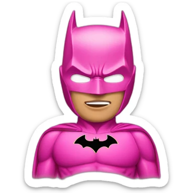 Pink batman sticker