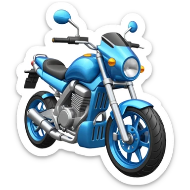 Moto SBR azul sticker