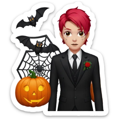 Chris motionless  🕸🦇🎃🥀⚰️🖤🪦🎶🎤👩‍🦰 sticker