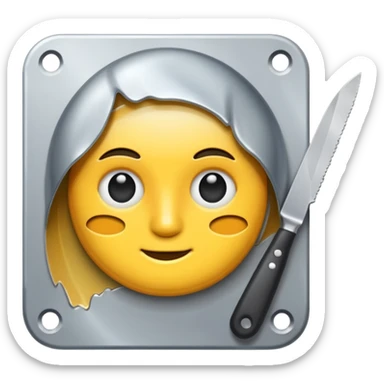 Palette knife sticker