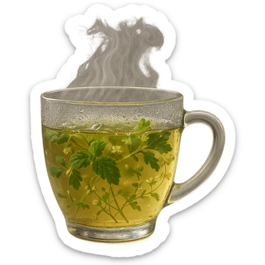 TAZZA DI TISANA DRENANTE, IPERREALISTICA 4K sticker