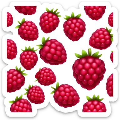 raspberry  sticker