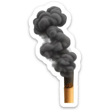 Incense stick smoke sticker