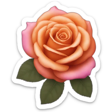 Rouge orange rose violet sticker