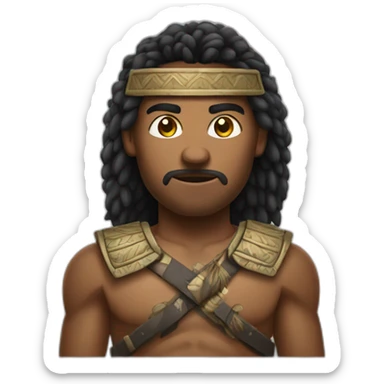 Fijian Warrior Guy sticker