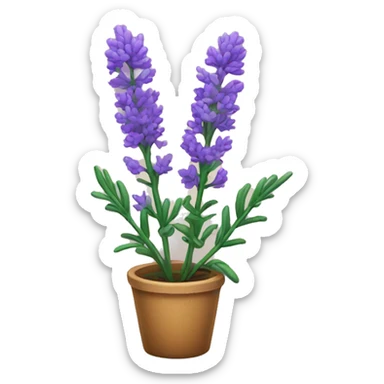 lavender plant sticker