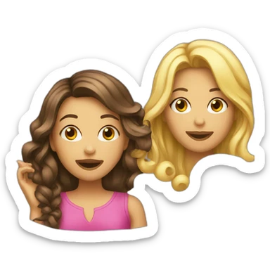 girls gossiping sticker