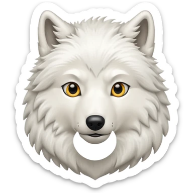 Arctic wolf sticker