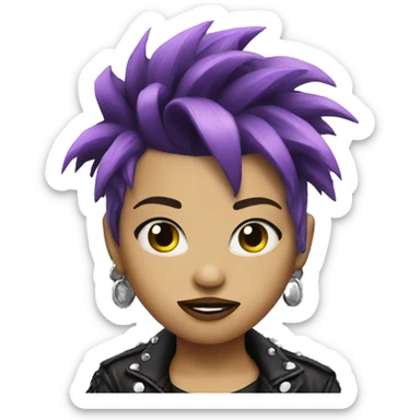 punk girl  sticker