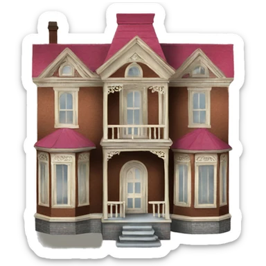 antique victorian dollhouse sticker