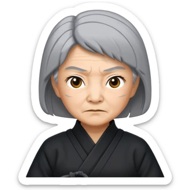 grandmother ninja sticker