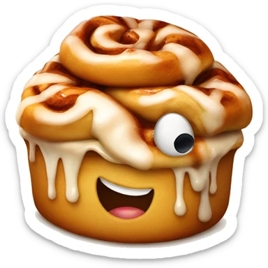 Cinnamon bun with Sauce  sticker